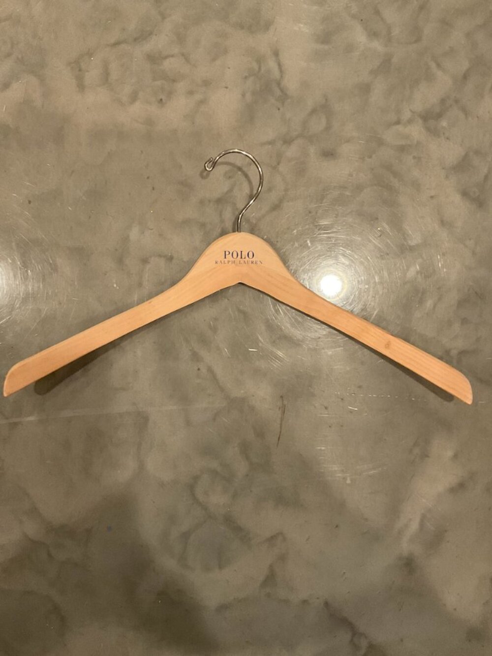 Polo Ralph Lauren Small Wooden Clothing Hanger Natural Wood